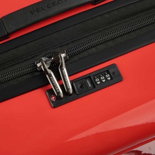 خرید چمدان دلسی مدل پژو سایز متوسط رنگ نارنجی چمدان ایران - delsey paris PEUGEOT ZIP 00100781014 chamedaniran 6
